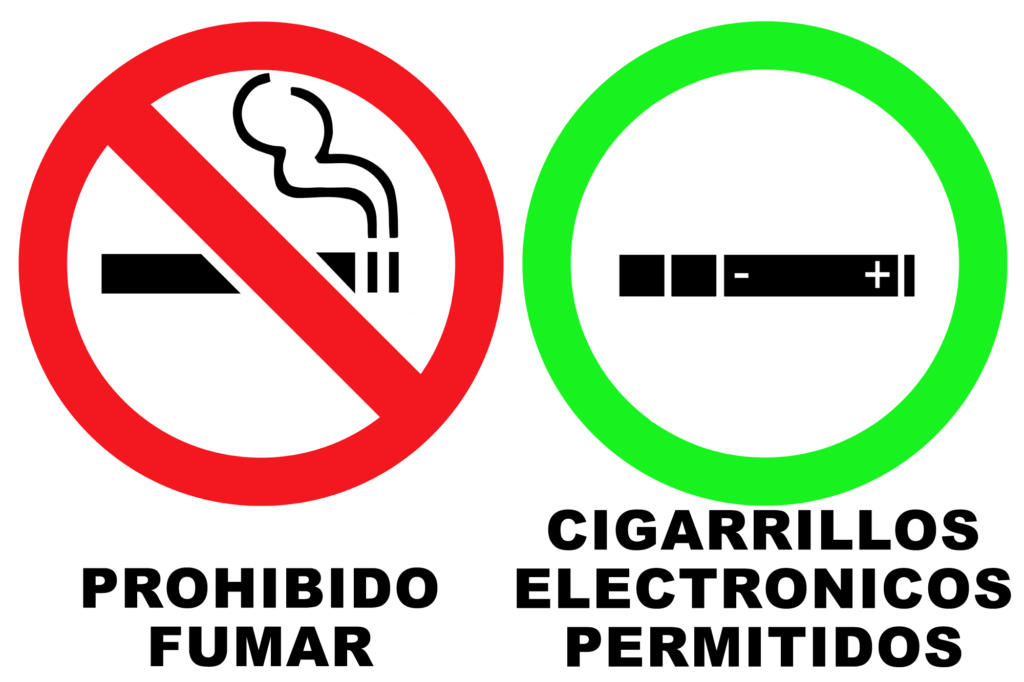 Prohibido Fumar, Cigarrillos Electrónicos Permitidos